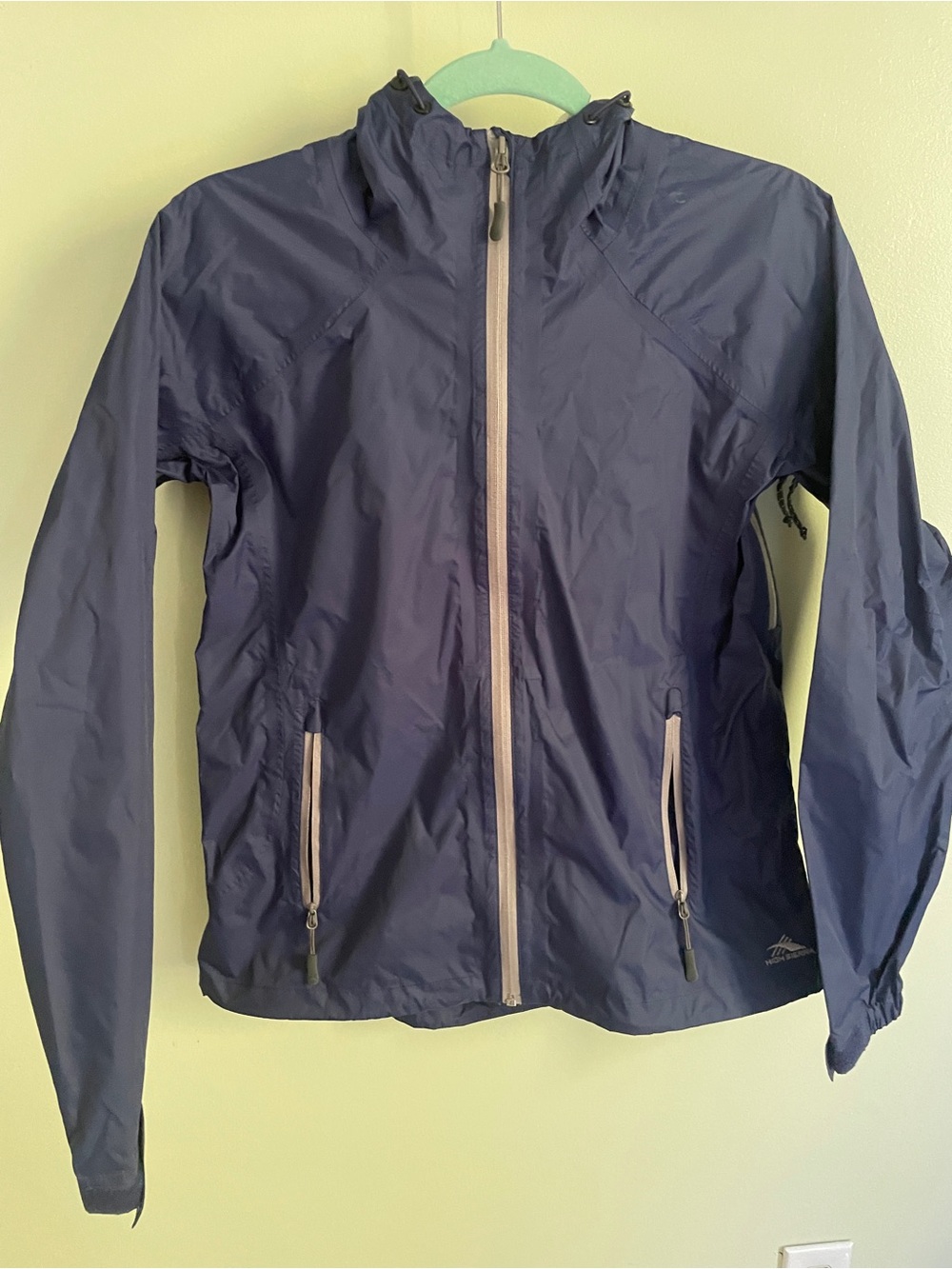 Lightweight Navy Waterproof Jacket with Hood